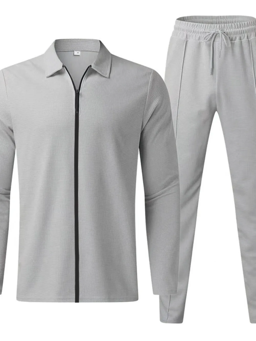 Men's Full Size Zip Up Top and Pants Set Plus Size, image 9