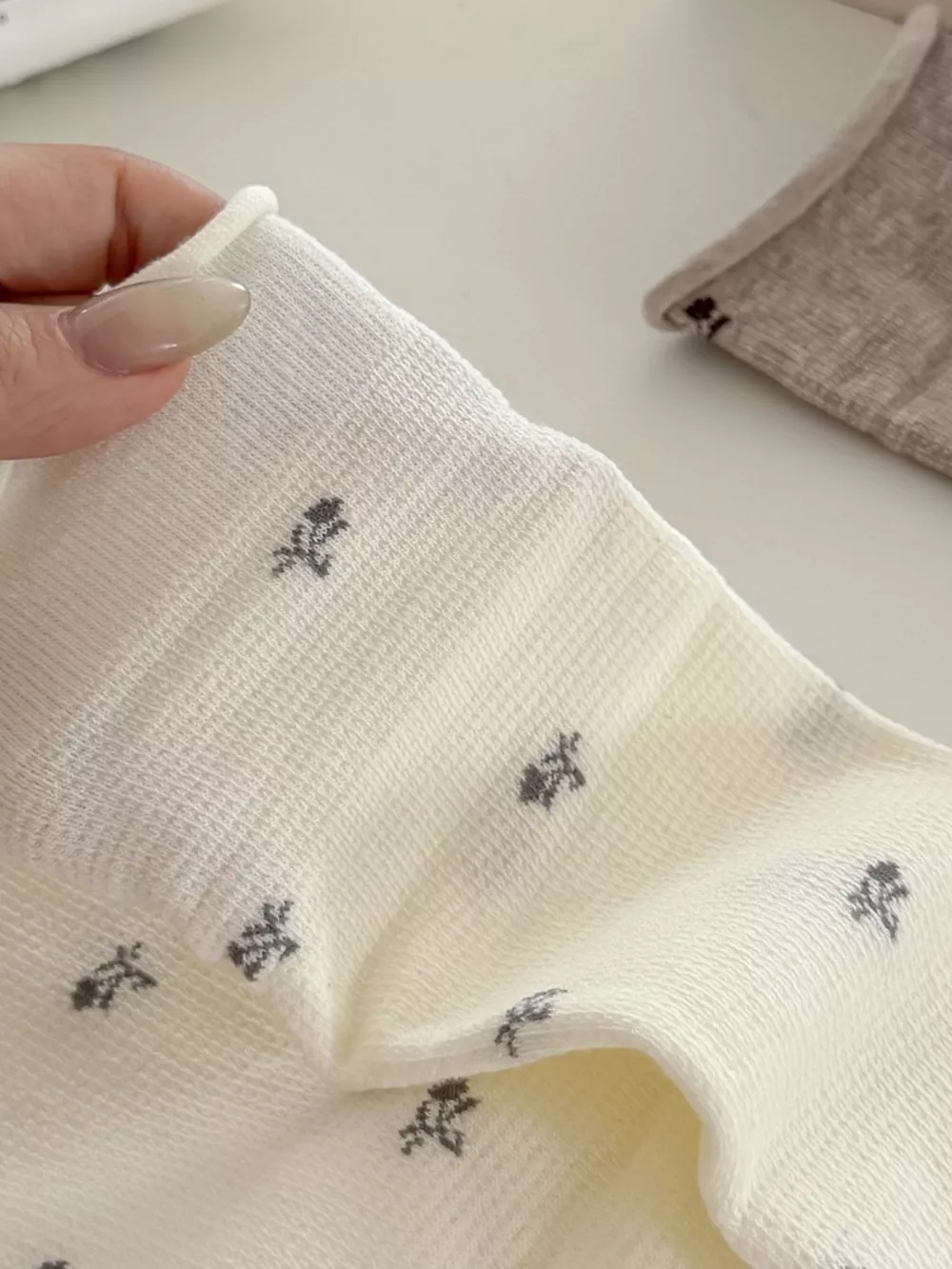 Floral Print Crew Socks, image 5
