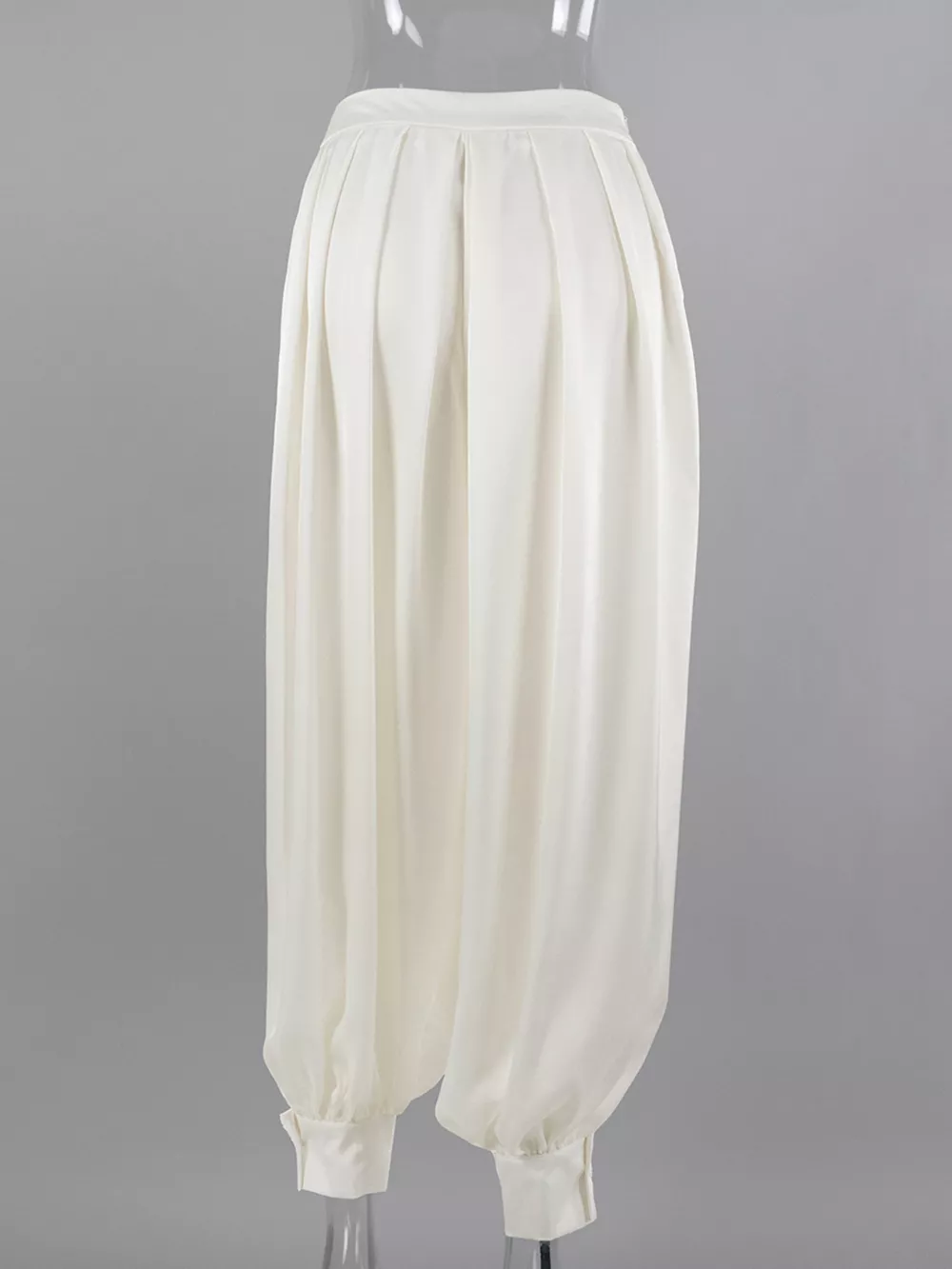 High-Waisted Satin Balloon Pants, image 7