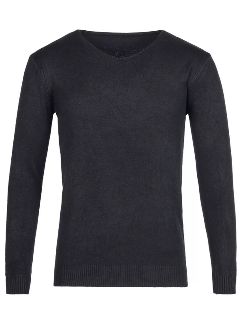 Men's Plus Size Solid Color Long Sleeve Knit Top, image 5