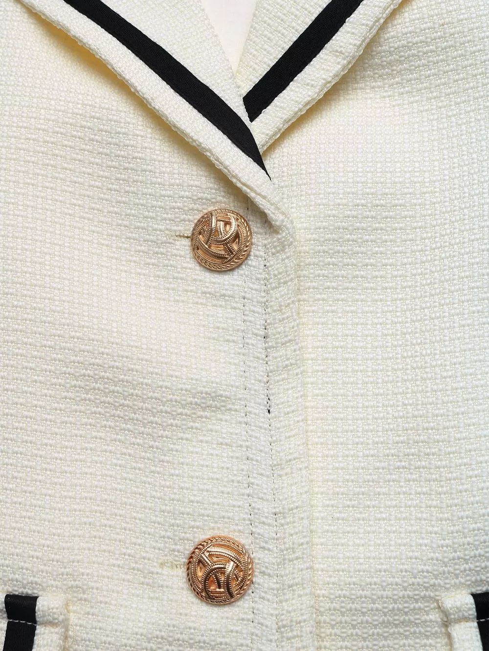Contrast Trim Button-Up Blazer, image 8