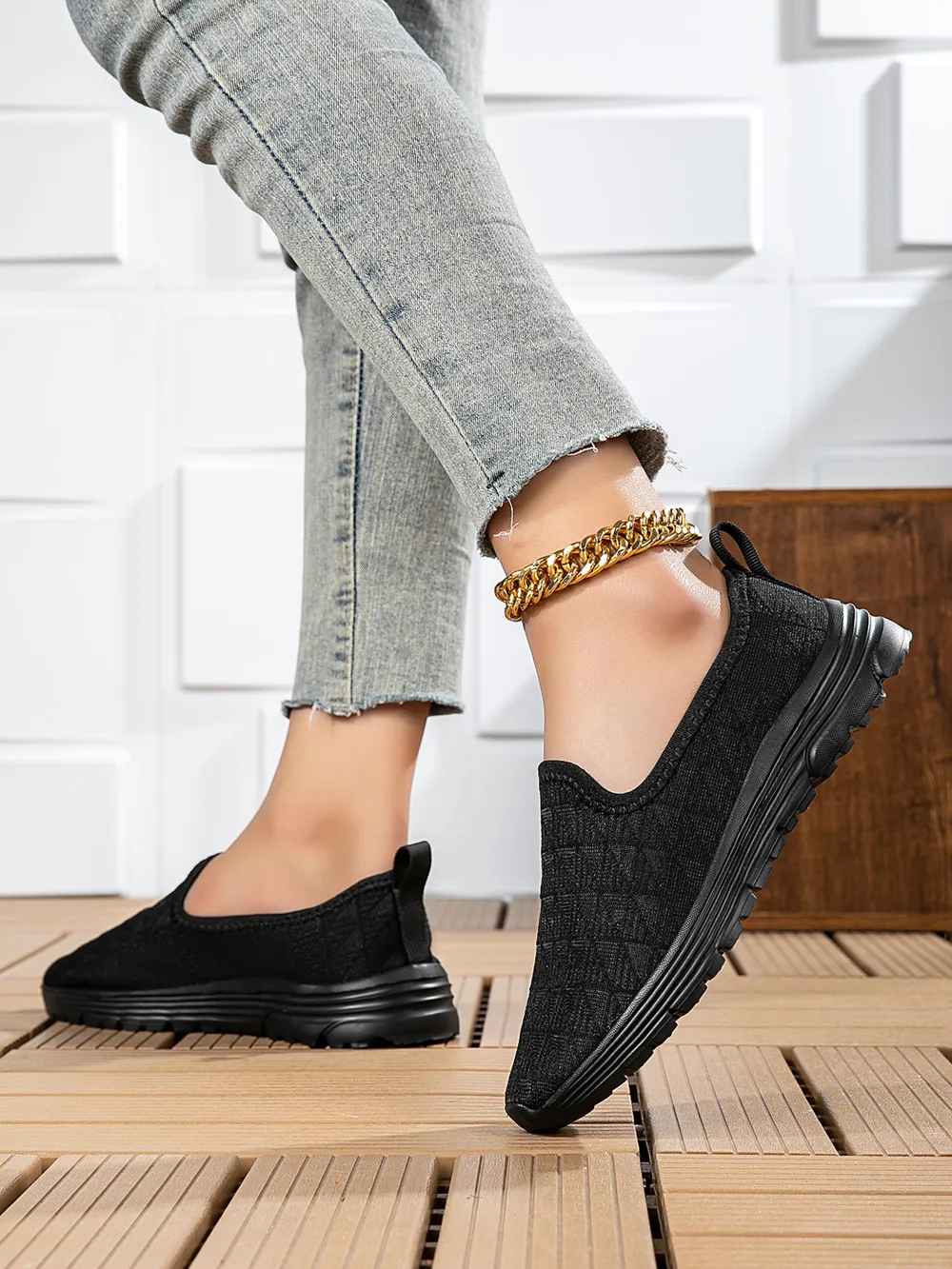 Breathable Mesh Slip-On Sneakers, image 12