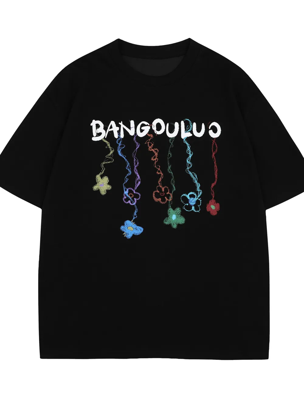 Men's BANGOULUO Colorful Hanging Butterflies Graphic T-Shirt