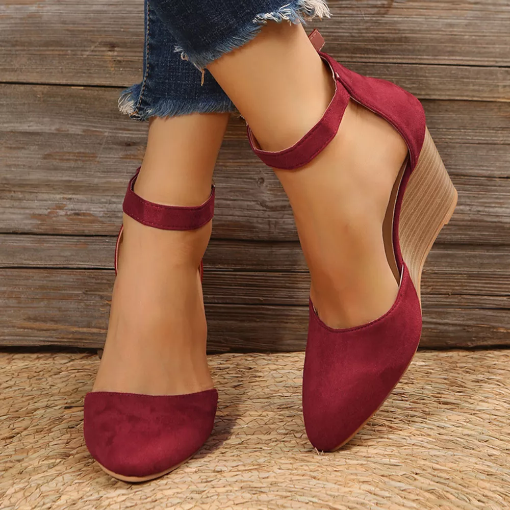Point Toe Wedge Sandals, image 2