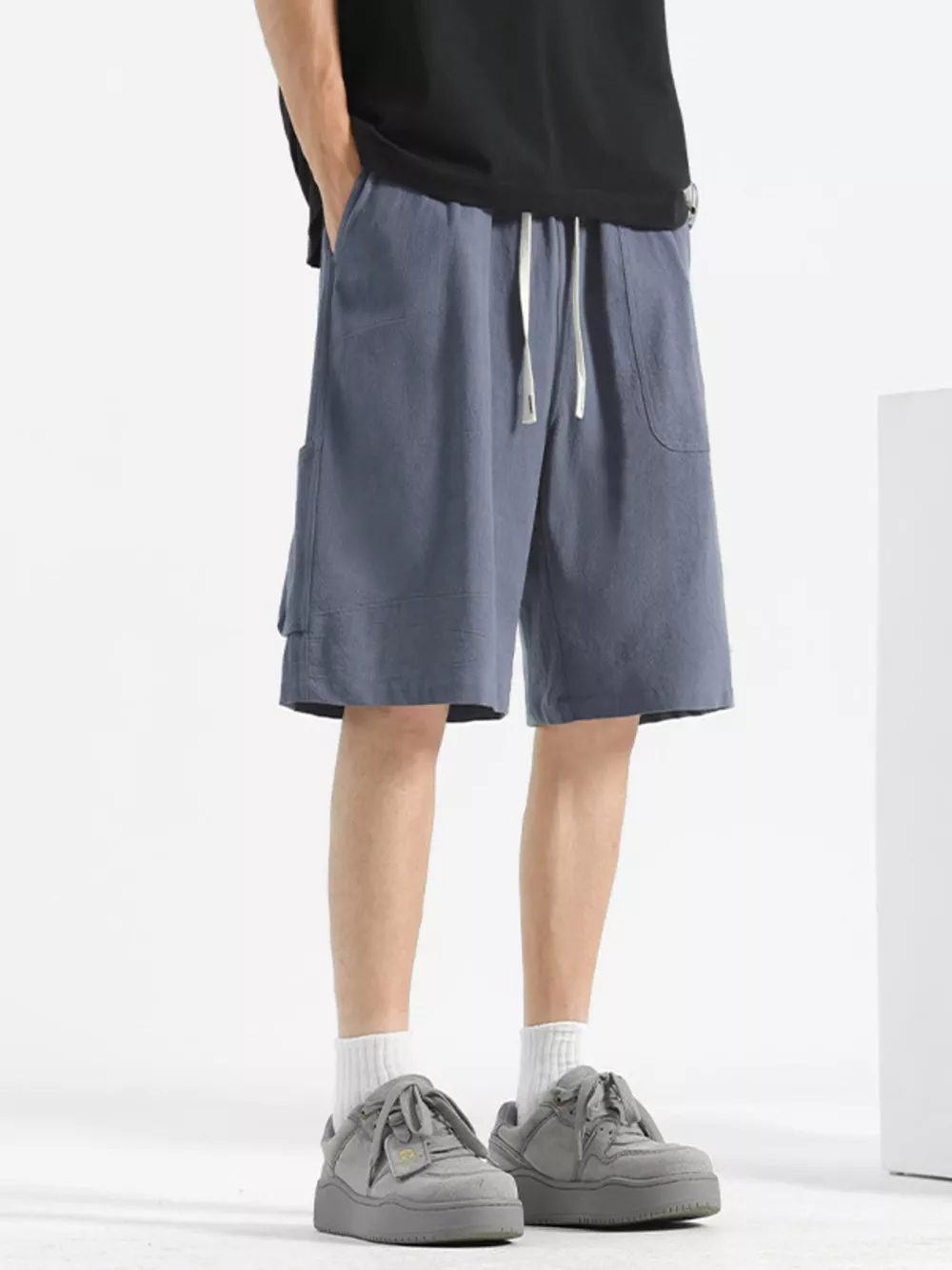 Men's Plus Size Loose Fit Drawstring Shorts, image 3