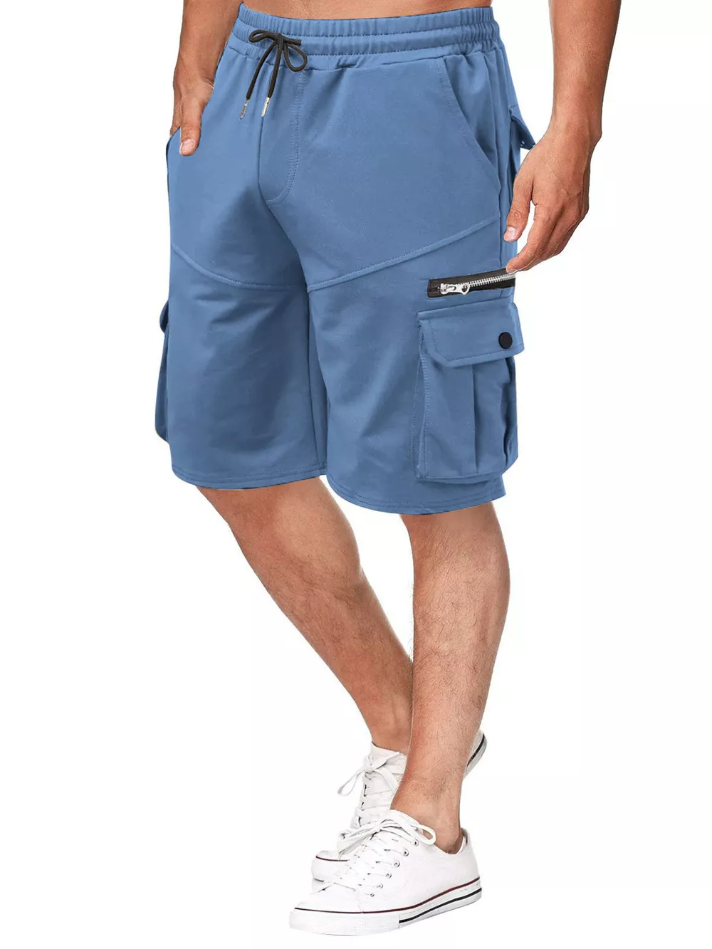 Men's Full Size Drawstring Cargo Shorts Plus Size, image 2