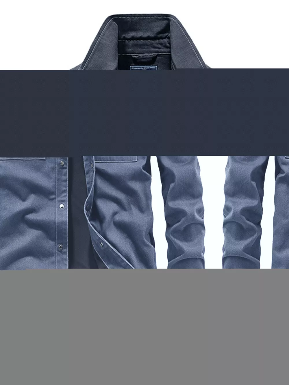 Men's Plus Size Button Up Long Sleeve Shirt