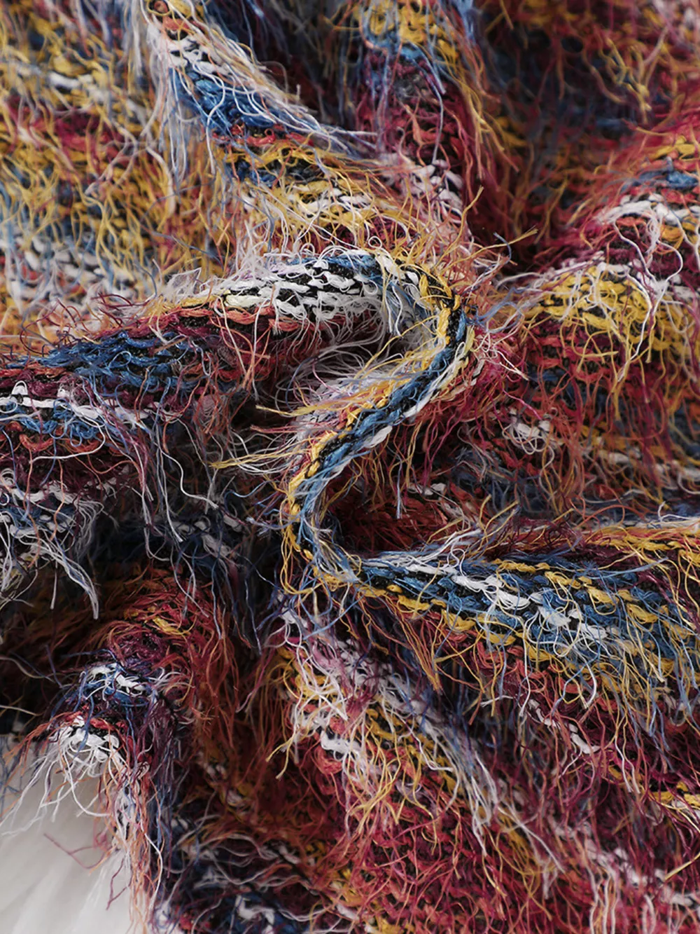 Children's Colorful Knitted Fuzzy Cardigan, image 5