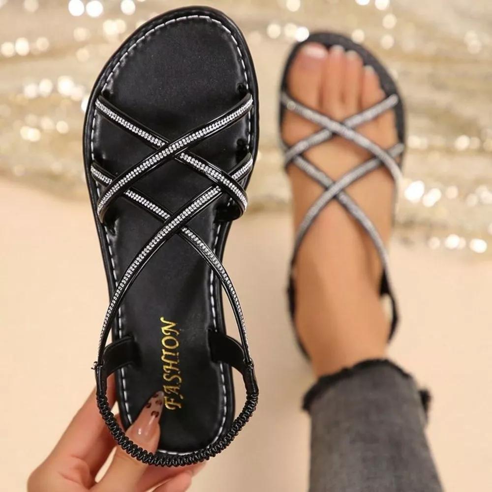 Open Toe Flats Sandals, image 9