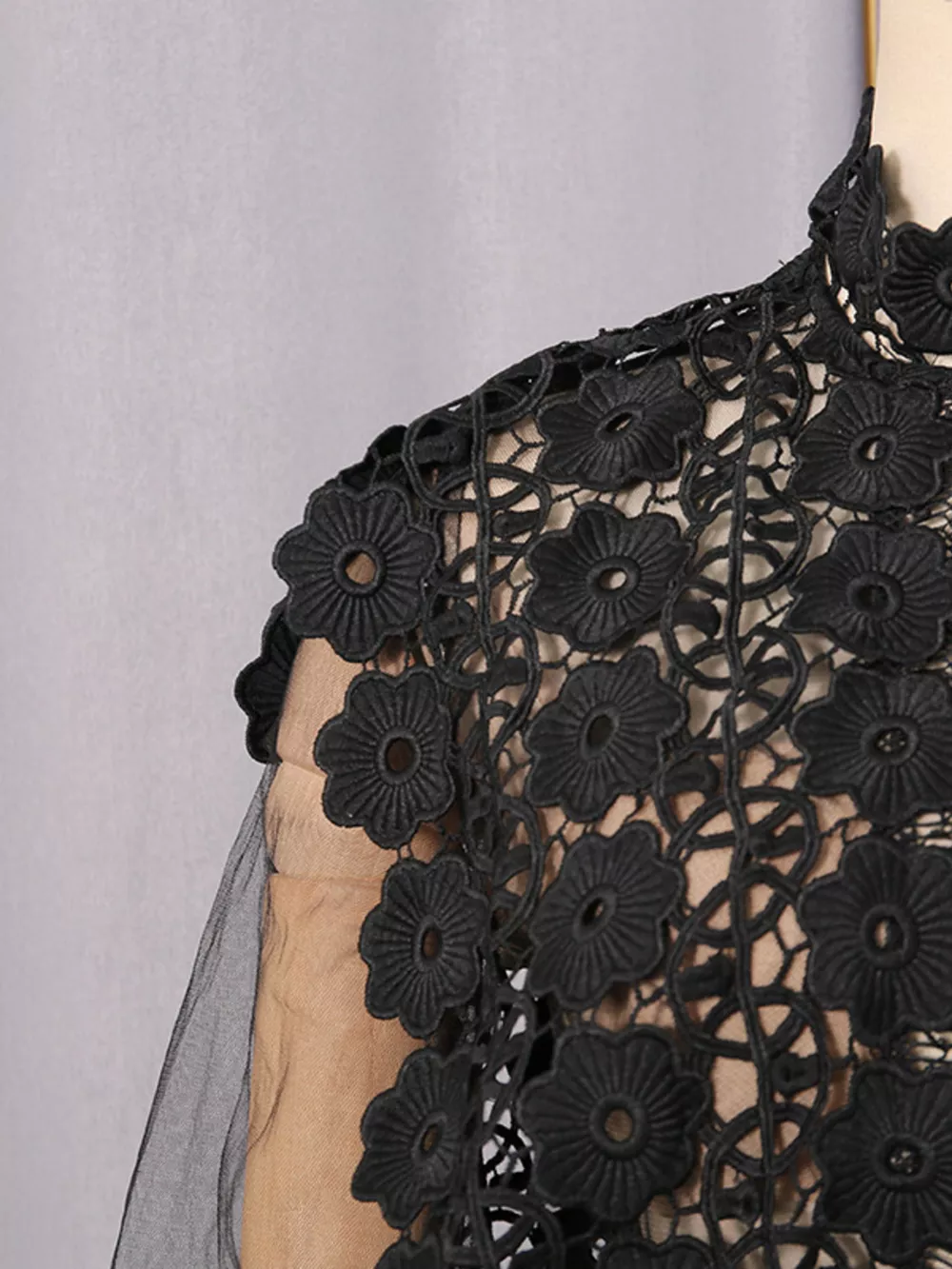 Lace Sheer Sleeve Mini Dress, image 12