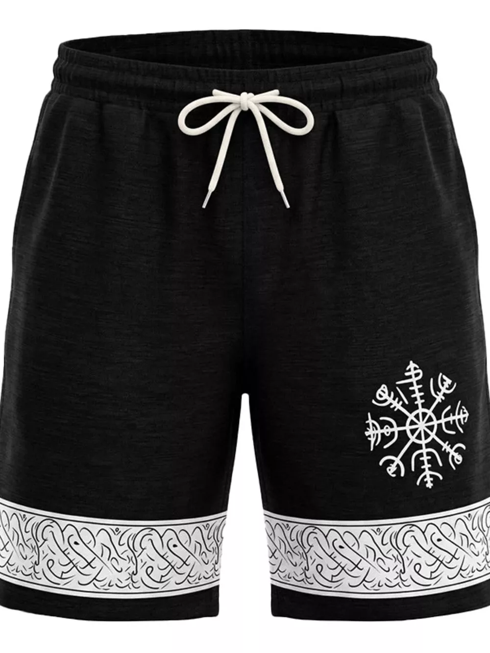 Men's Full Size Linen Blend Drawstring Shorts Plus Size, image 5