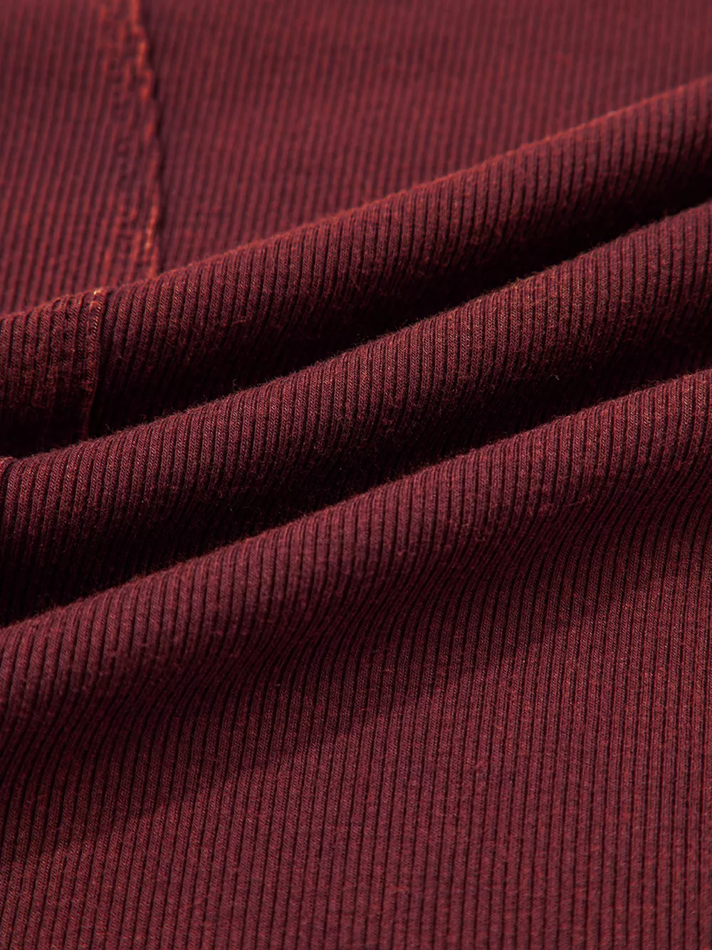 Exposed Seam Ribbed Long Sleeve Top, image 7