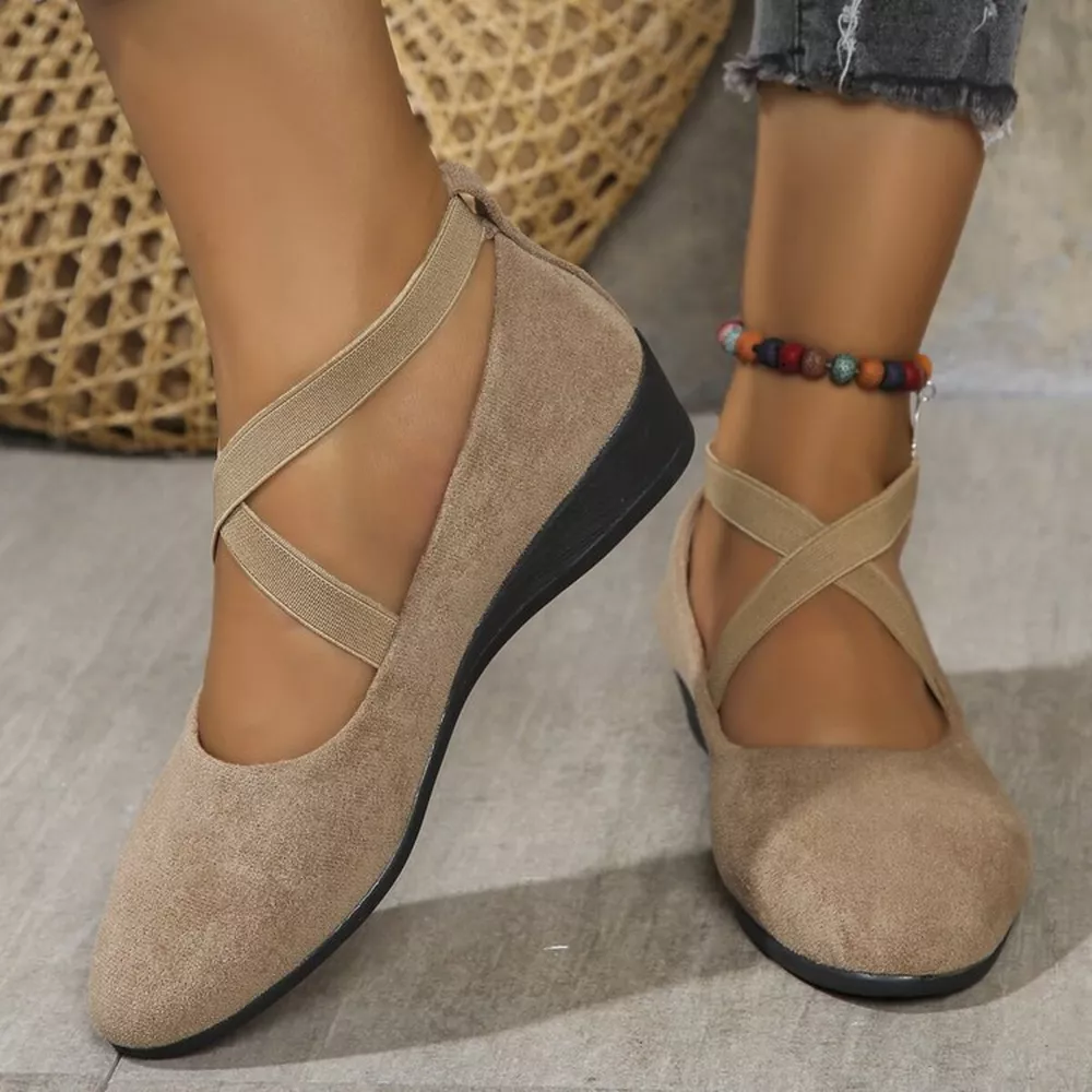 Round Toe Wedge Loafers, image 15