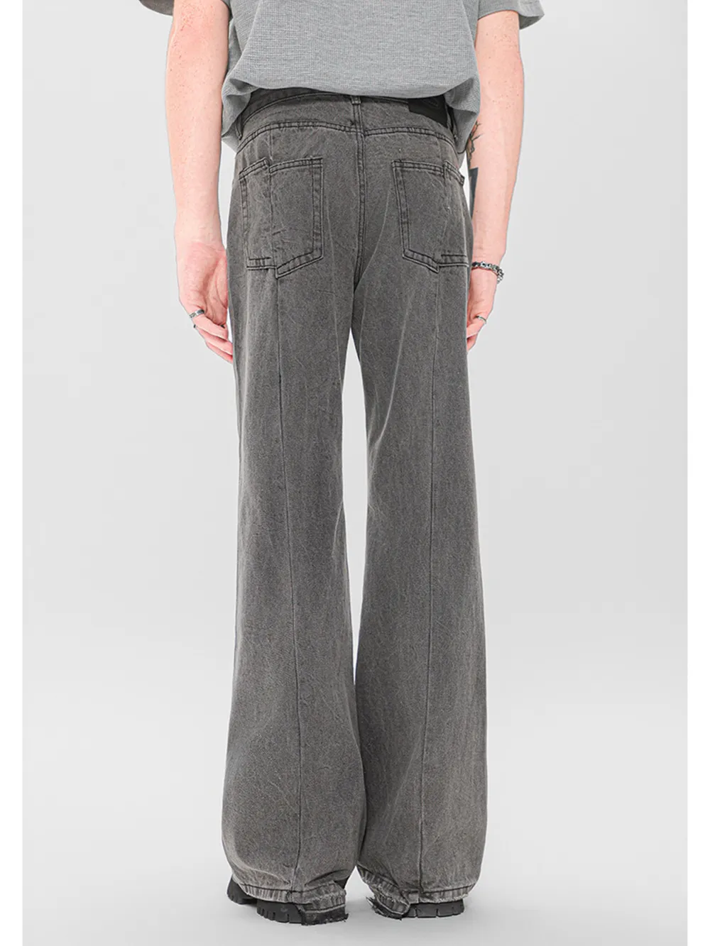 Men's High-Waisted Flare Jeans, image 3