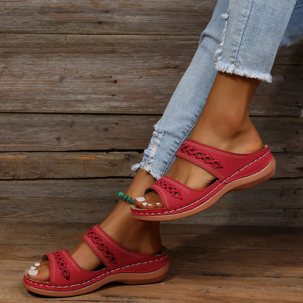 Open Toe Wedge Sandals, image 5