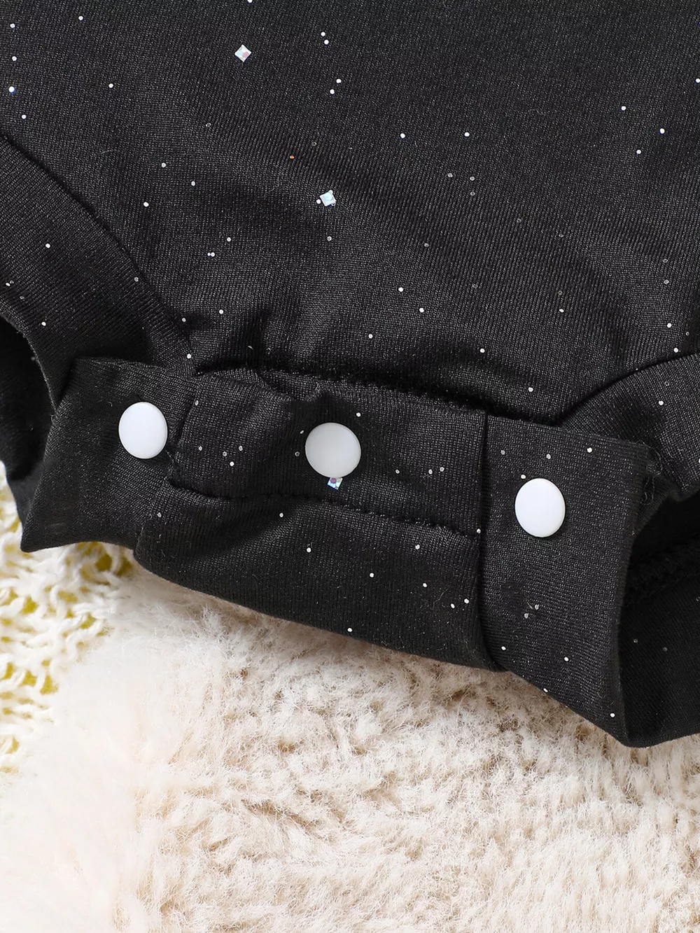 Children's Halloween Spiderweb Print Long Sleeve Bodysuit and Bow Headband Set, image 3