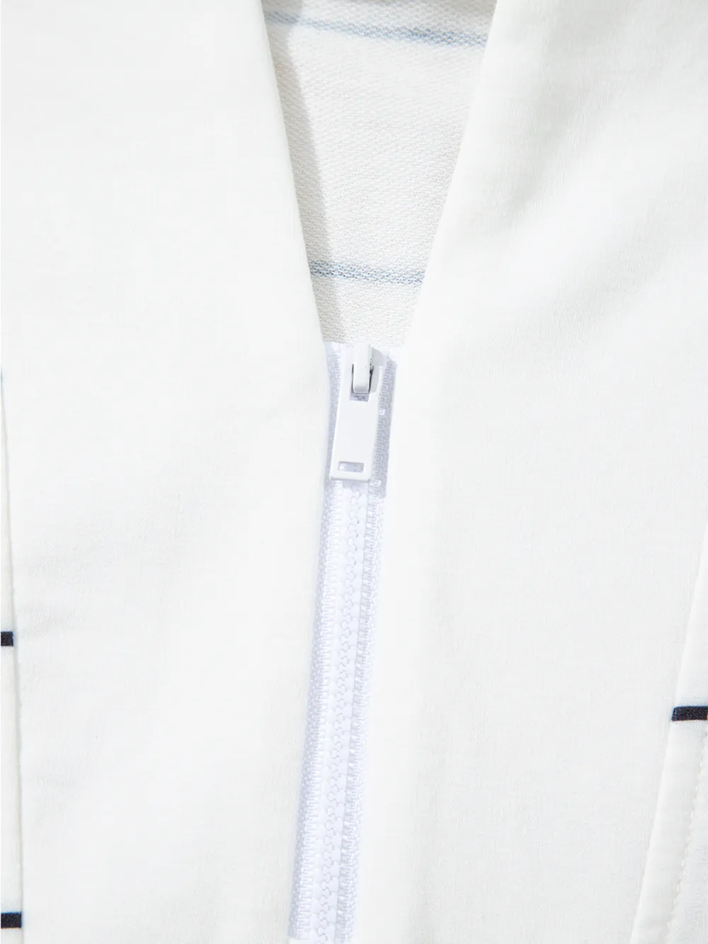 Striped Quarter Zip Sweatshirt with Relaxed Fit, image 6