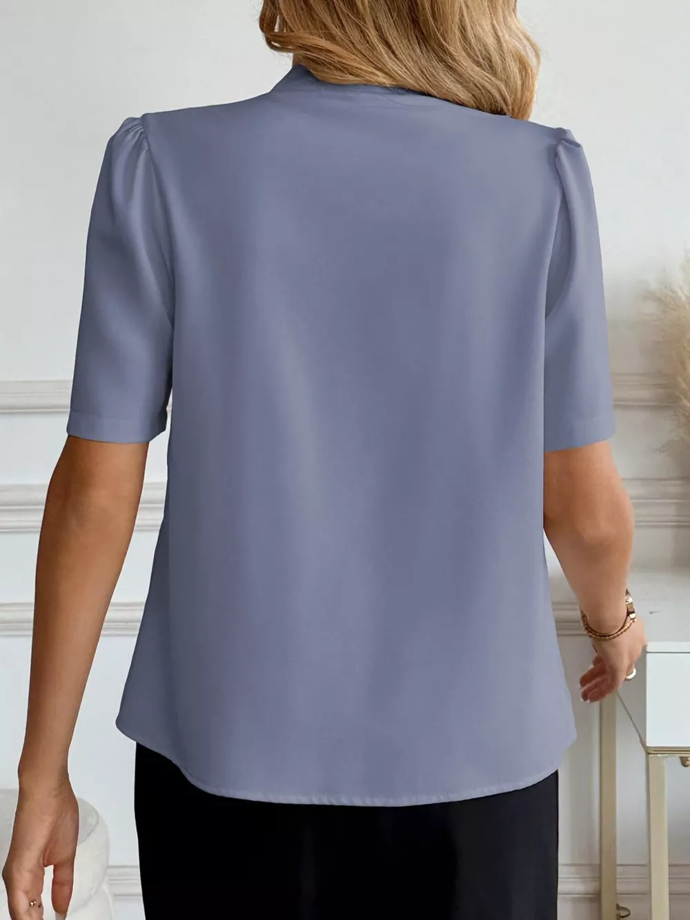 V-Neck Button-Down Shirt, image 11