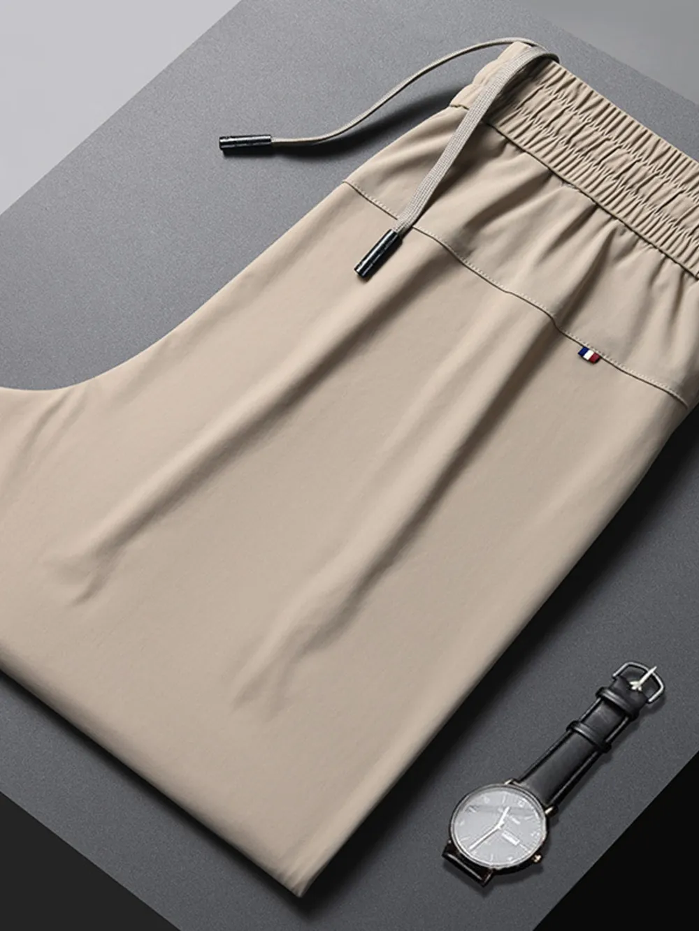 Men's Plus Size Drawstring Waistband Quick-Dry Pants, image 9