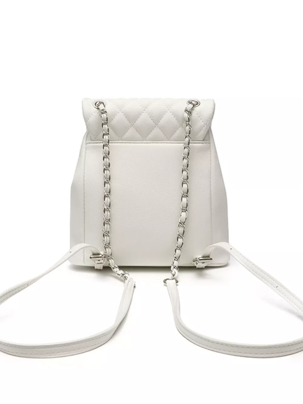 Quilted Chain Strap Backpack Bag, image 9