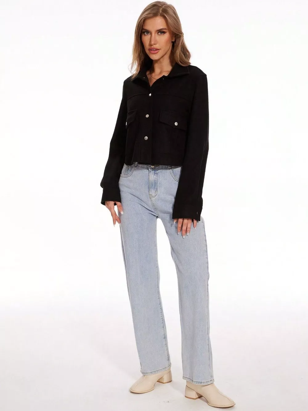 Snap Down Long Sleeve Jacket, image 20
