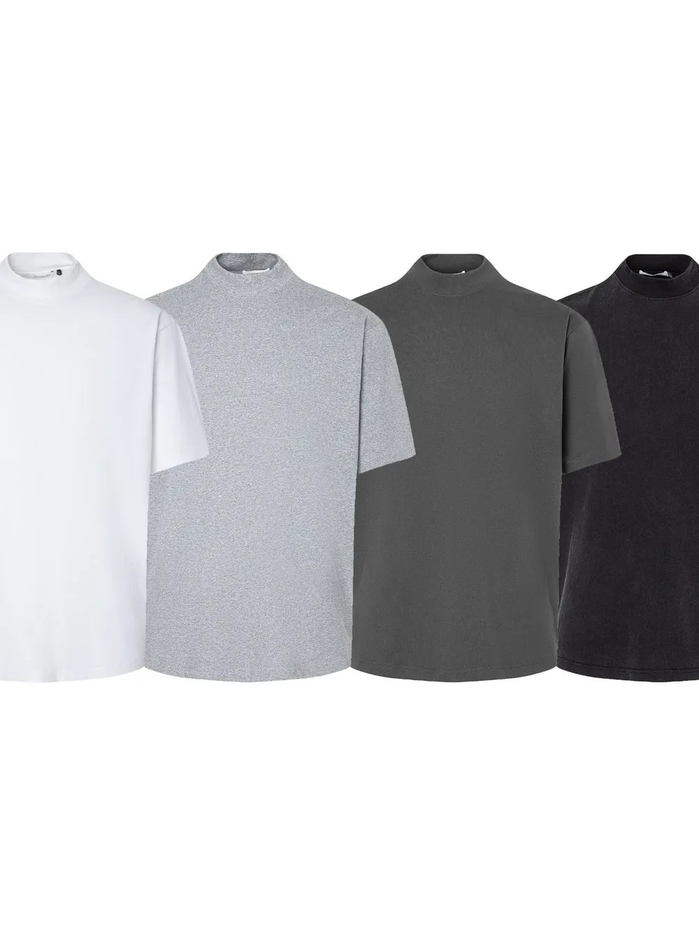 Men's Mock Neck Short Sleeve T-Shirt, image 5
