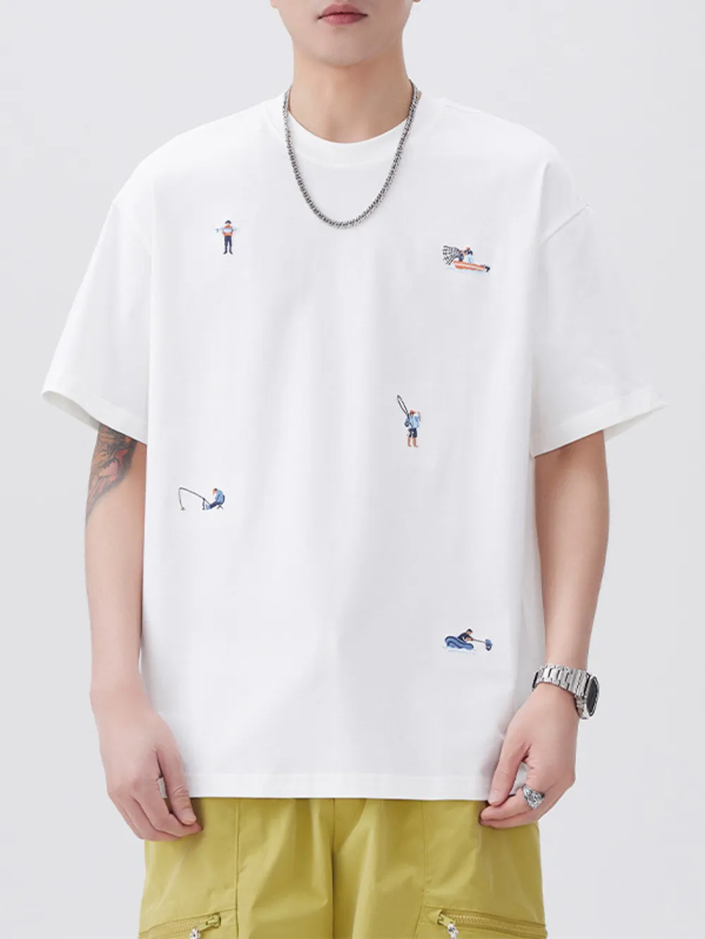 Men's Plus Size Round Neck Short Sleeve T-Shirt, image 6