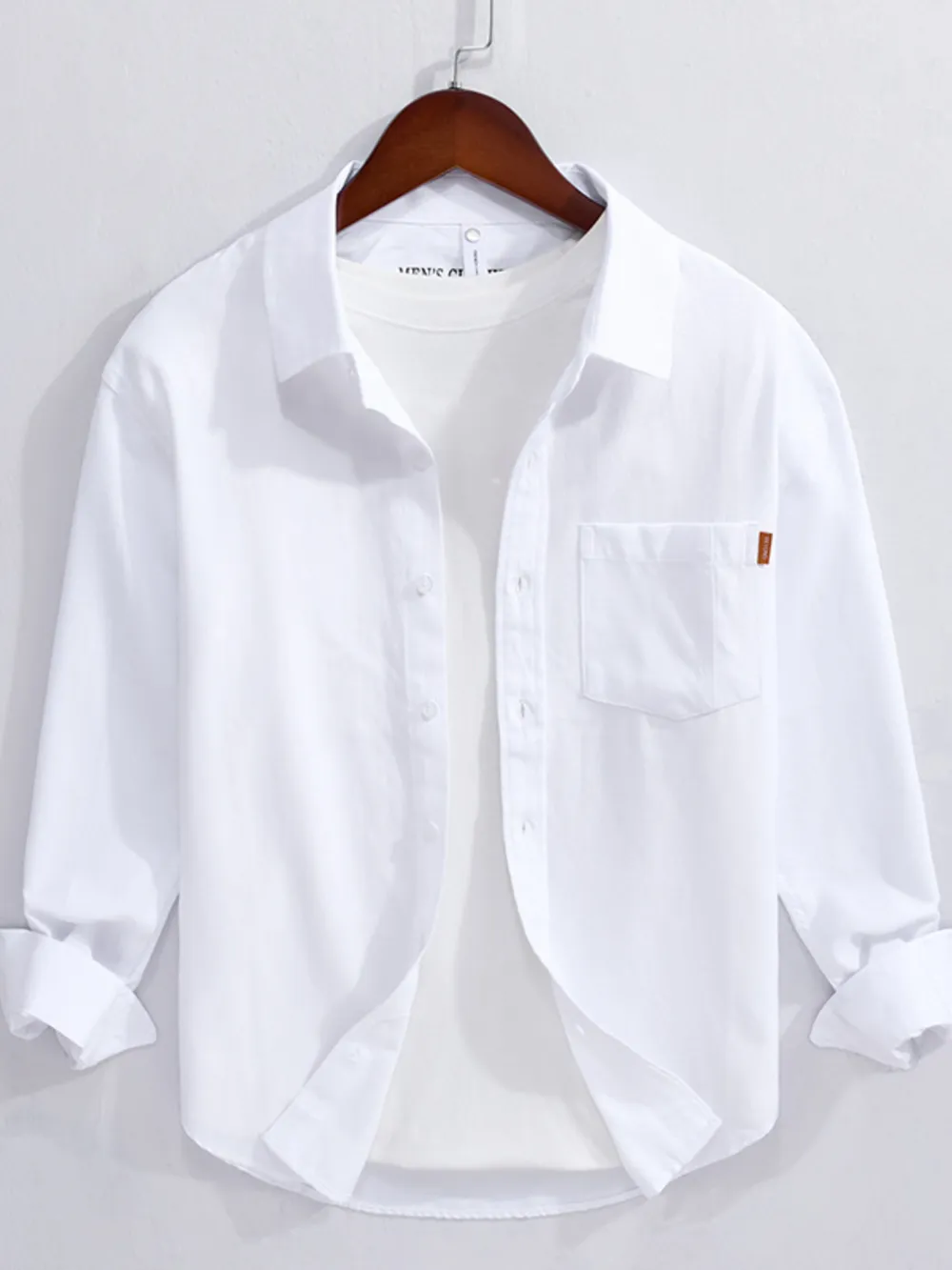 Men's Button Up Long Sleeve Shirt, image 7