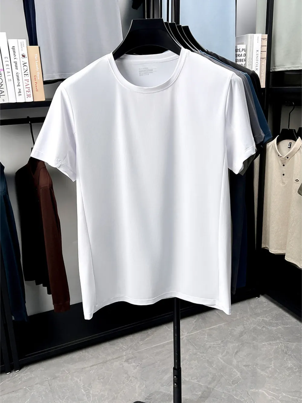 Men's Full Size Moisture-Wicking Short Sleeve T-Shirt Plus Size, image 9