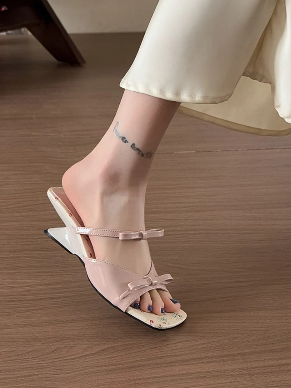 Double Bow Open Toe Sandals, image 3