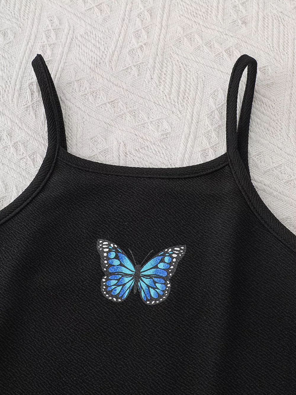 Children's Butterfly Long Sleeve Casual Dress Set, image 4