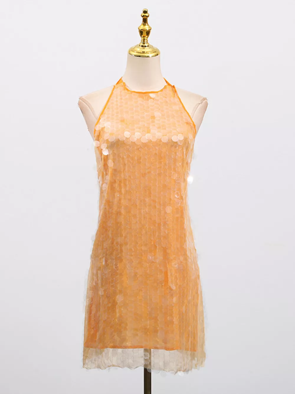 Sequin Halter Neck Mini Dress, image 16