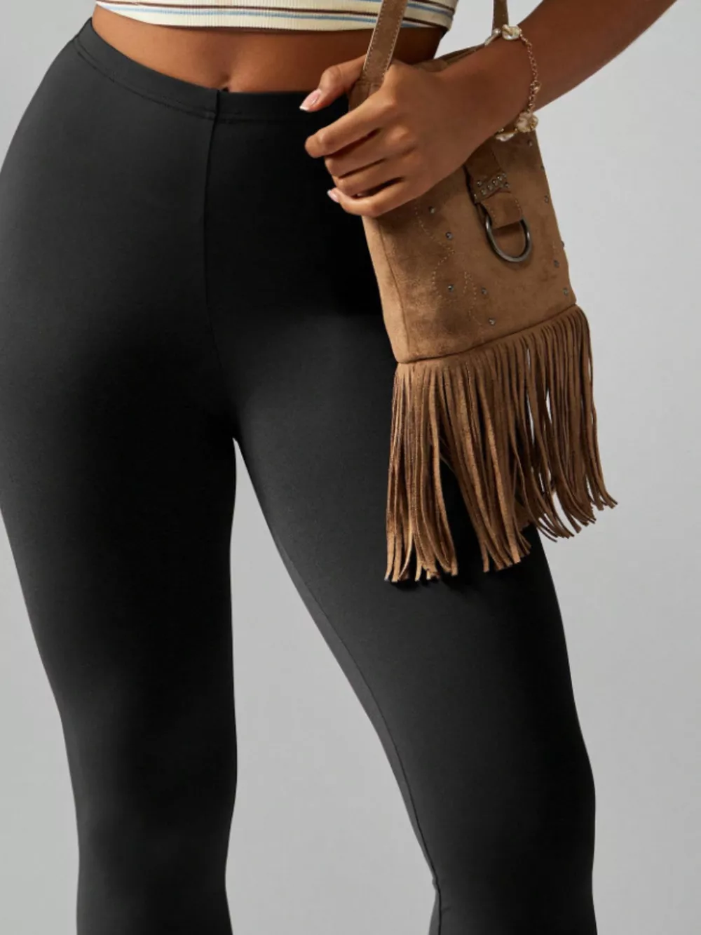 High-Waisted Active Capri Leggings, image 2