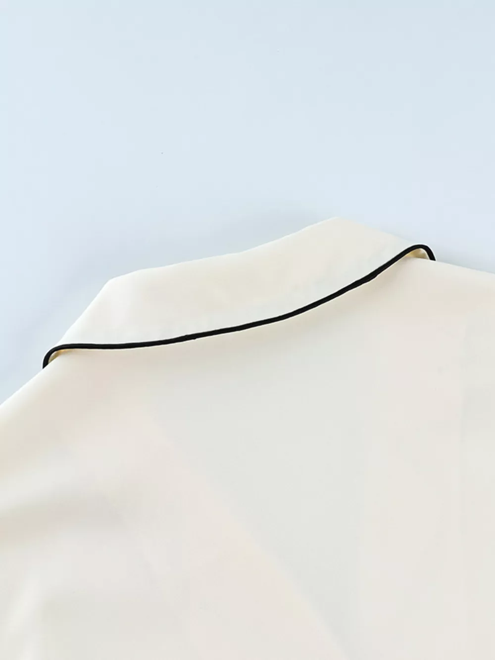 Contrast Trim Button Up Top and Pants Lounge Set, image 7