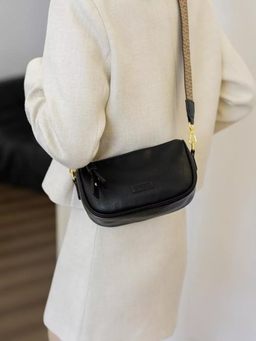 Wide Strap Crossbody Bag, image 6