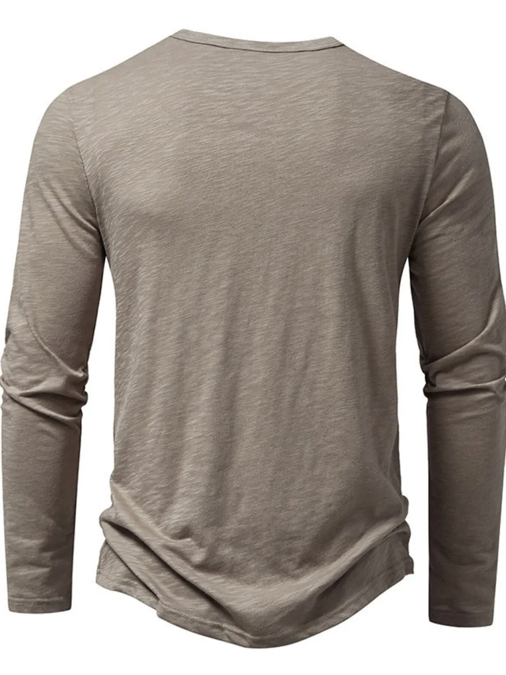 Men's Button Detail Long Sleeve T-Shirt, image 9