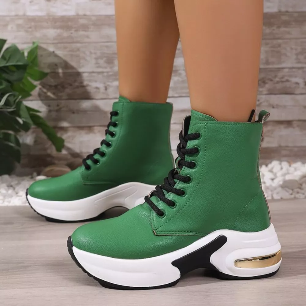 Lace Up Platform Ankle Boots, image 7