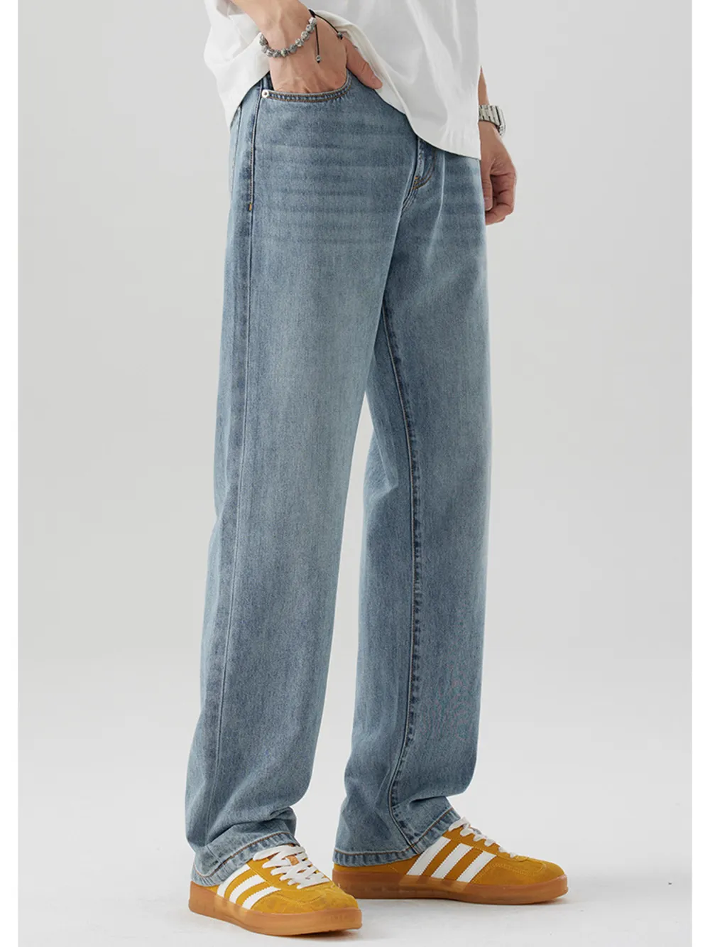 Men's Wash Relaxed Fit Jeans, image 5