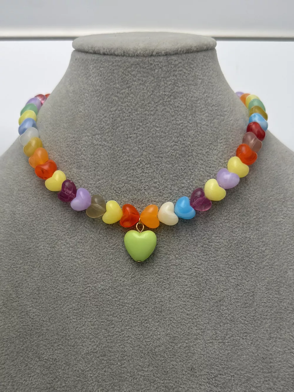 Colorful Heart Bead Necklace, image 6