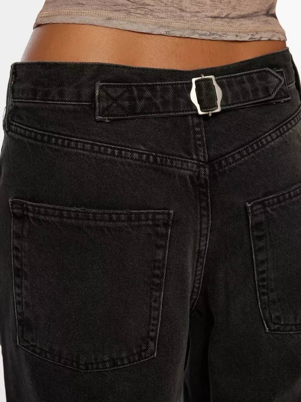 Vintage Wash Wide Leg Jeans, image 4