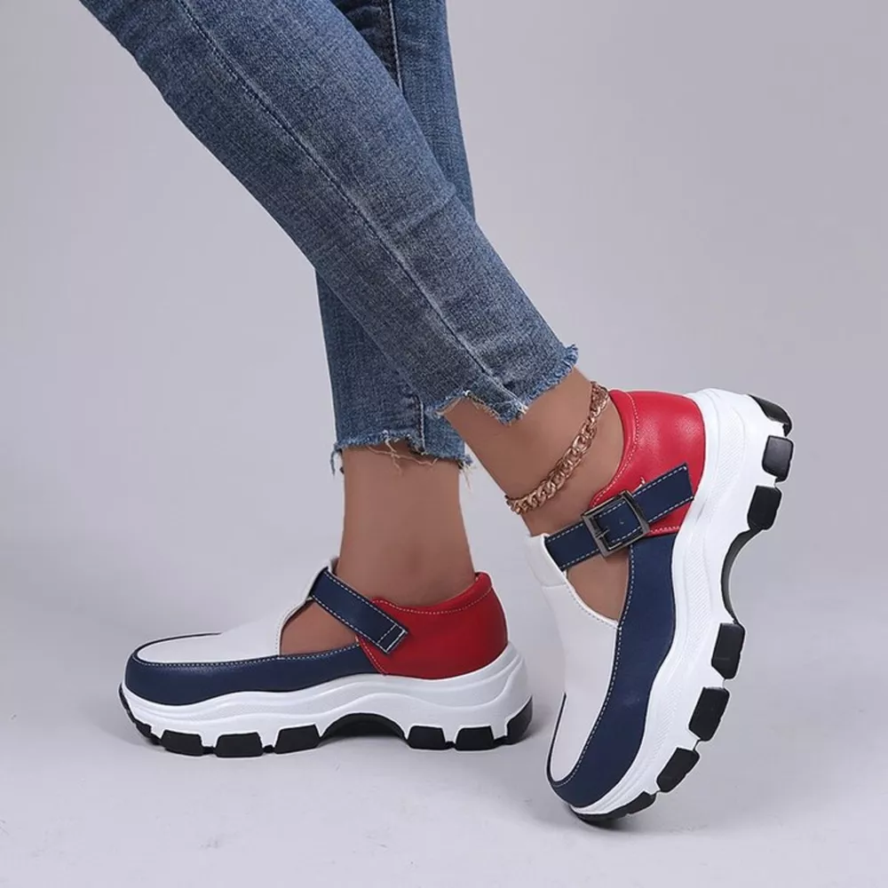 Round Toe Platform Sneakers, image 6