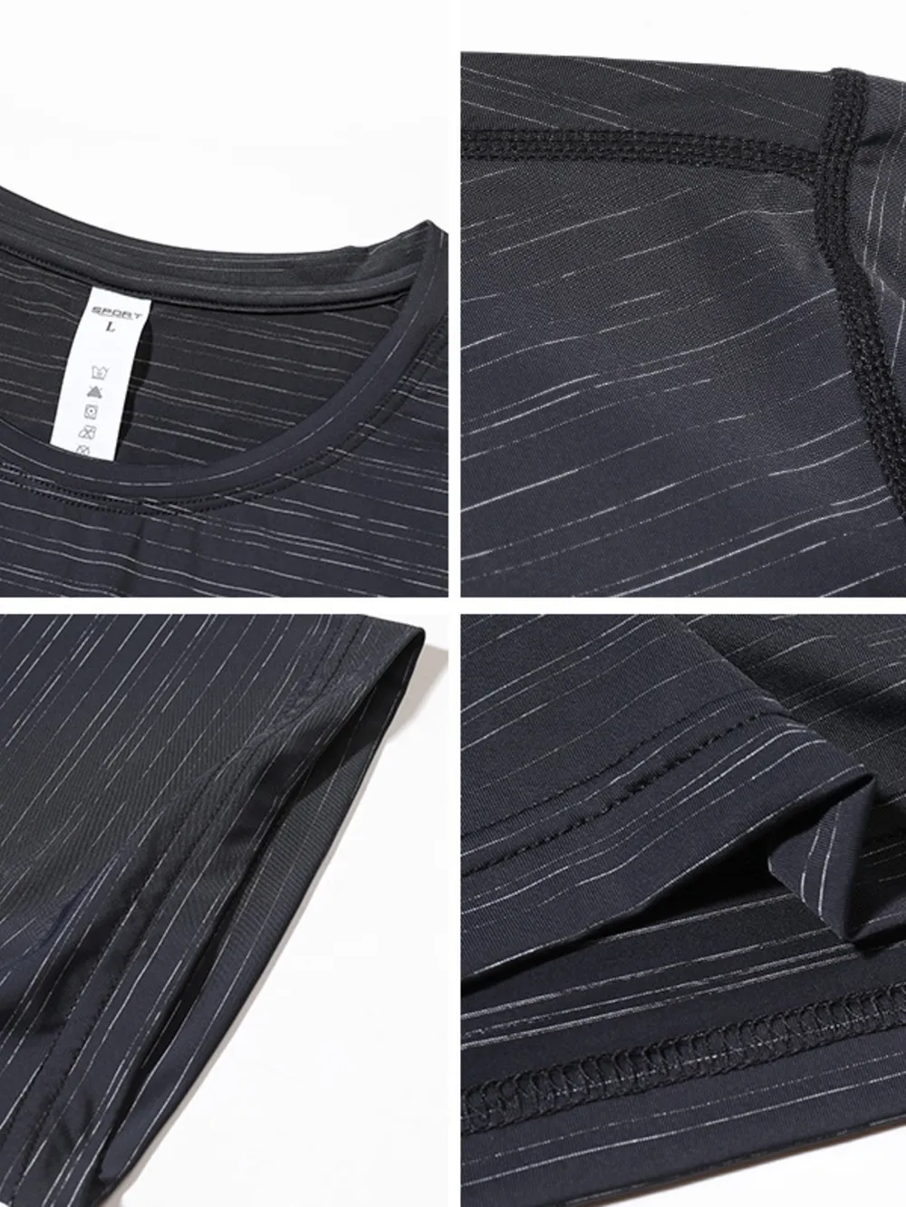 Men's Plus Size Round Neck Short Sleeve T-Shirt, image 4