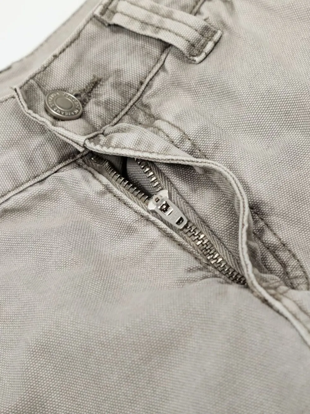 Men's Washed Wide Leg Cargo Jeans with Multiple Pockets, image 8