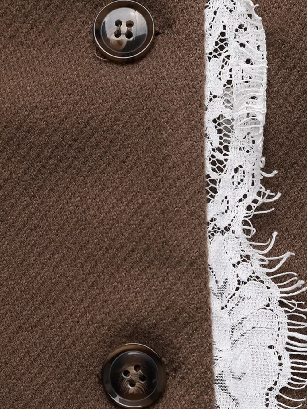Lace Trim Button Up Blazer, image 10