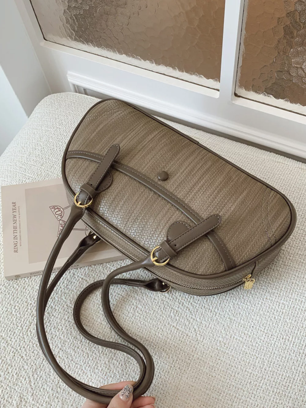 Vintage Buckle Shoulder Bag, image 12