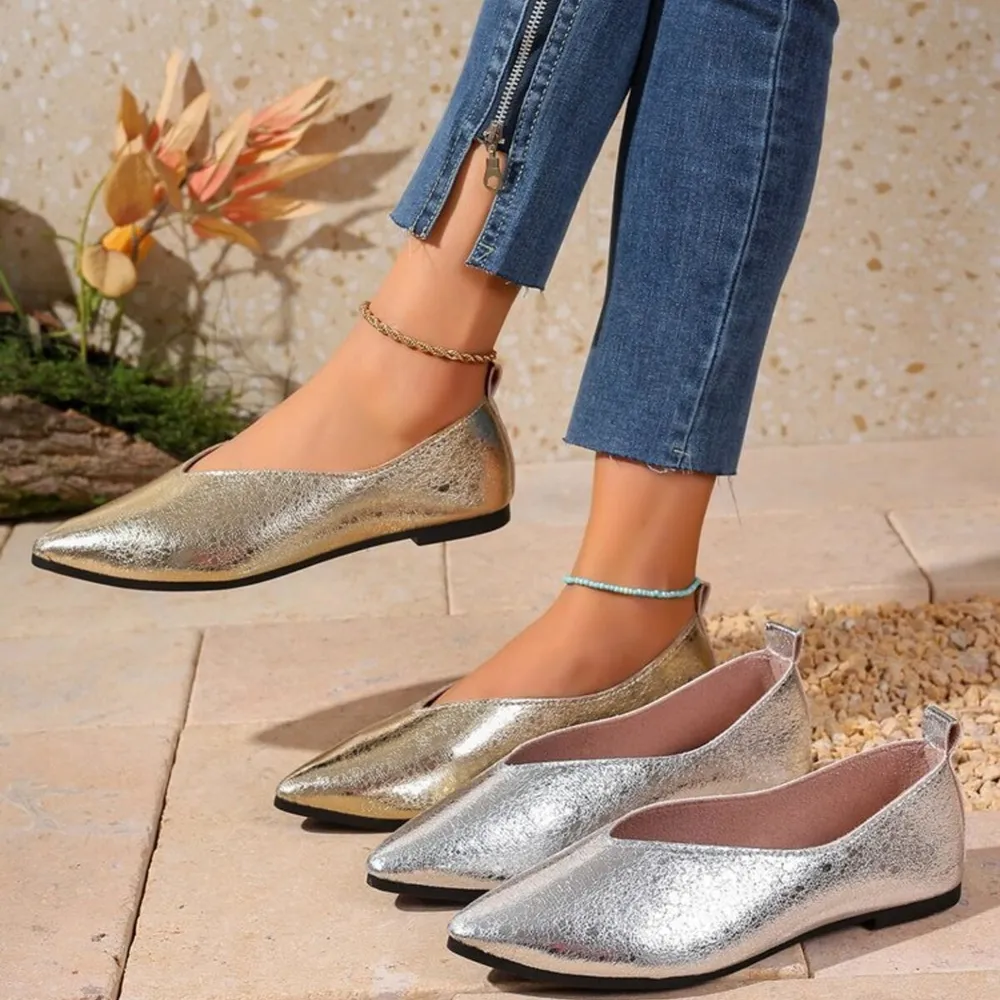 Point Toe Flats Slip-Ons, image 2