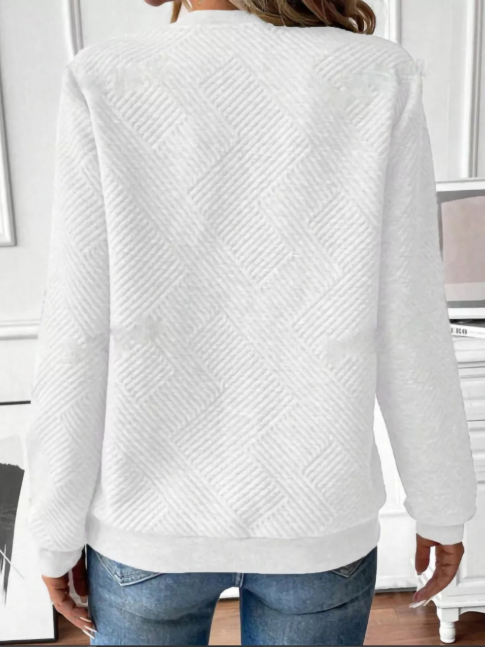 Textured Quarter-Zip Sweatshirt, image 16