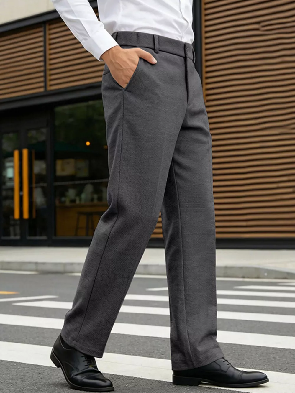 Men's Full Size Classic Fit Dress Pants Plus Size, image 2