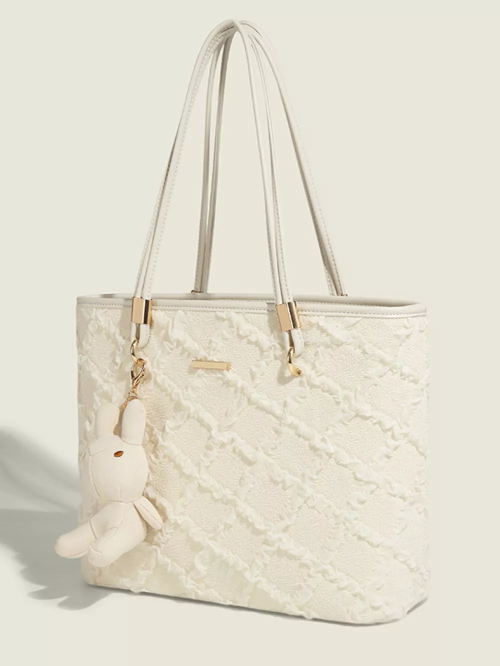 Textured Tote Shoulder Bag, image 3
