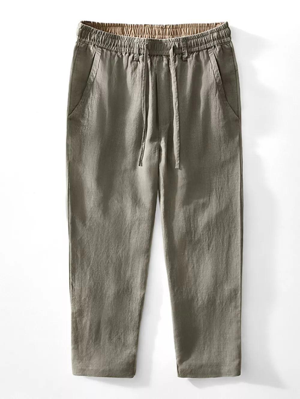 Men's Plus Size Casual Elastic Waist Drawstring Pants, image 7